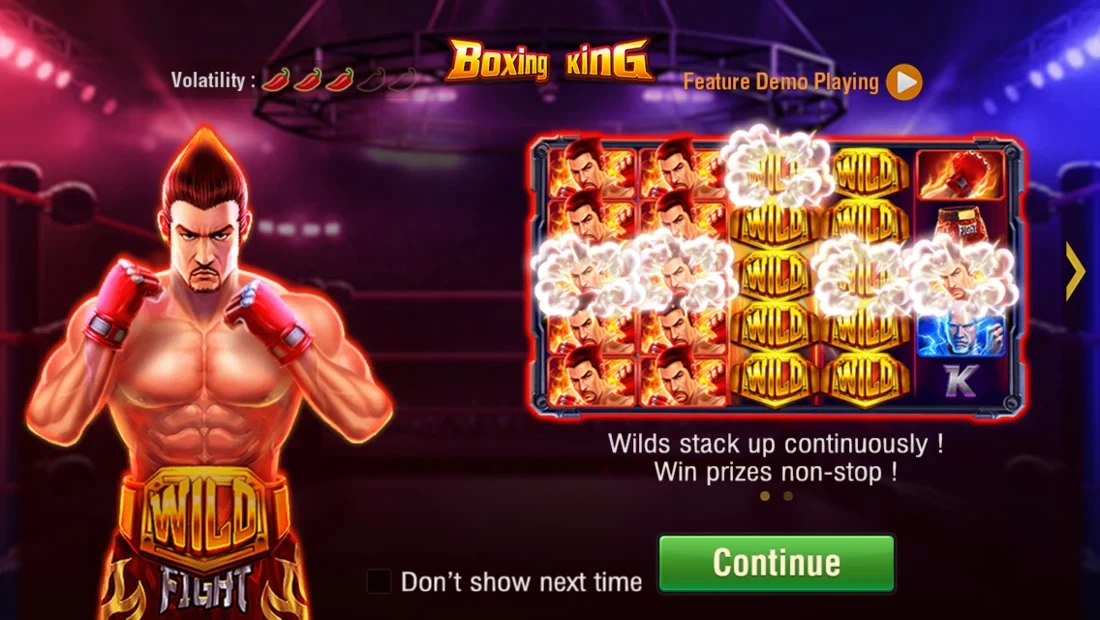 Boxing King ဂိမ်းမျက်နှာပြင်
