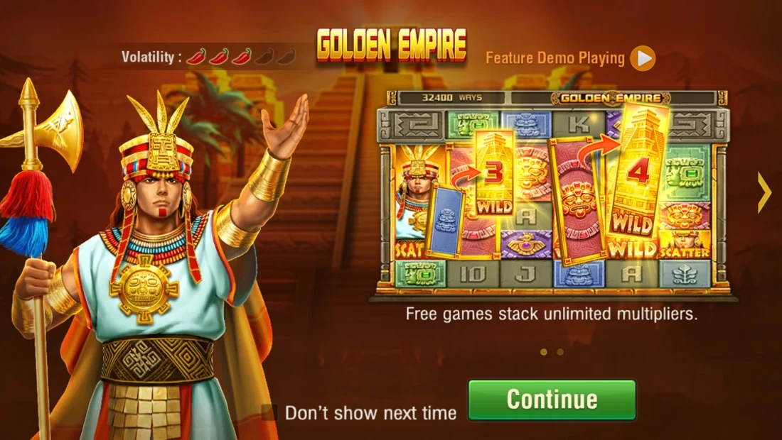 Golden Empire ဂိမ်းမျက်နှာပြင် ရွှေဘောင်သင်္ကေတများ