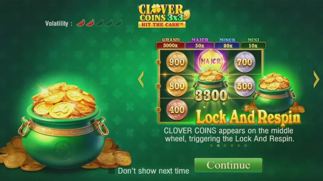 Clover Coins 3x3 (JILI) slot ဂိမ်း တရားဝင် banner